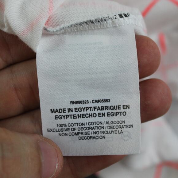 Nike Shirt Mens Large Rafael Nadal Rafa 86 White Pink Grid Tennis Athleisure Gym - Picture 7 of 11